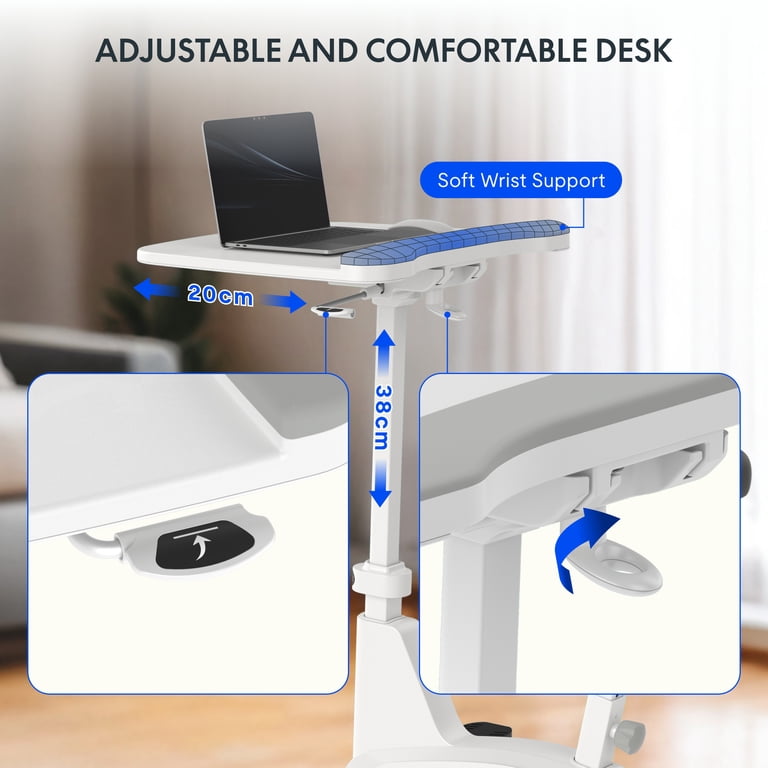 FlexiSpot Home Office Sit Workstation Indoor, White Under Desk FlexiSpot Home Office Sit Workstation Indoor, White Under Desk