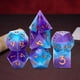 thumbnail image 4 of Dados poliédricos de resina de 7 piezas, D4 ~ D20 Play Entertainment Toys Party Game , c estilo c Hugo Dados poliédricos, 4 of 7