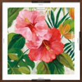 thumbnail image 5 of Art.com Tropical Jewels I v2 Pink Crop Art Print by Silvia Vassileva, Brown Frame Wall Art, 29" x 29", 5 of 5