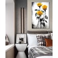 thumbnail image 2 of Flower Canvas Art Flower Picture Bathroom Wall Decor Fraemd Floral Painting Vintage Artwork for Living Room Office Home Decoration Gallery Wrapped Ready to Hang(Flower-3,12.00"x18.00"), 2 of 6