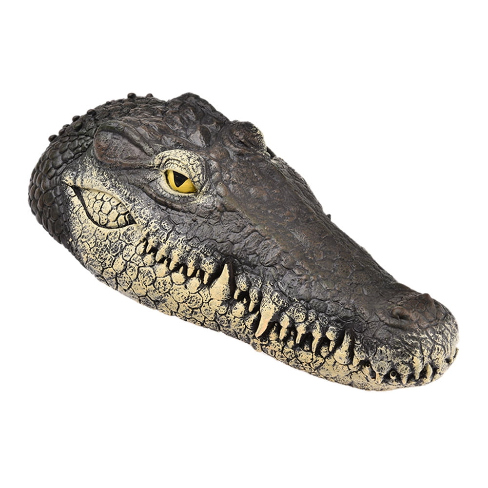 Floating Cro codile Spoof Toy Pond Cro codile Water Decoy Simulation Animal Ornament for Garden Pool Pond Duck Geese Heron Scare 