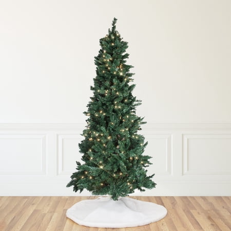 Northlight 9 Prelit Artificial Christmas Tree Slim Pine - Clear Lights