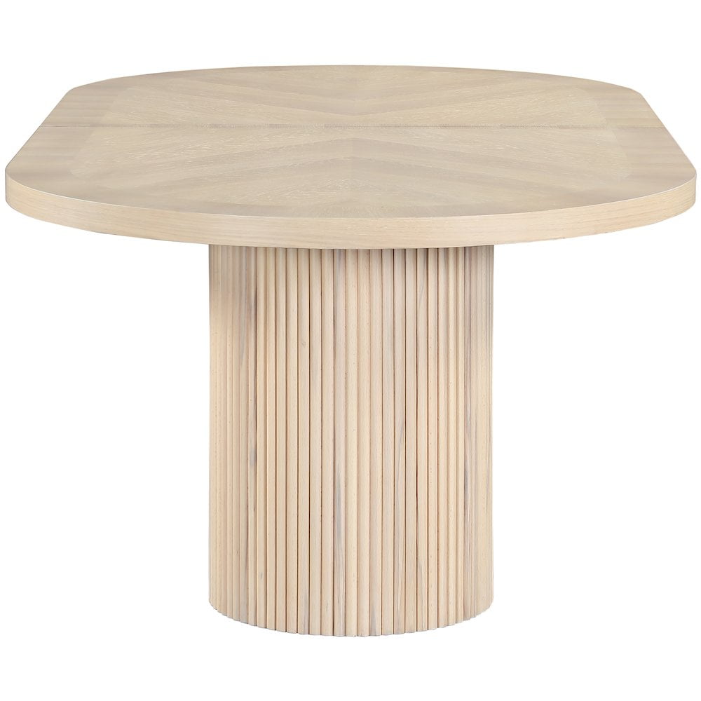 Meridian Furniture Belinda Natural White Oak Wood Dining Table