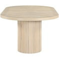thumbnail image 5 of Meridian Furniture Belinda Natural White Oak Wood Dining Table, 5 of 14