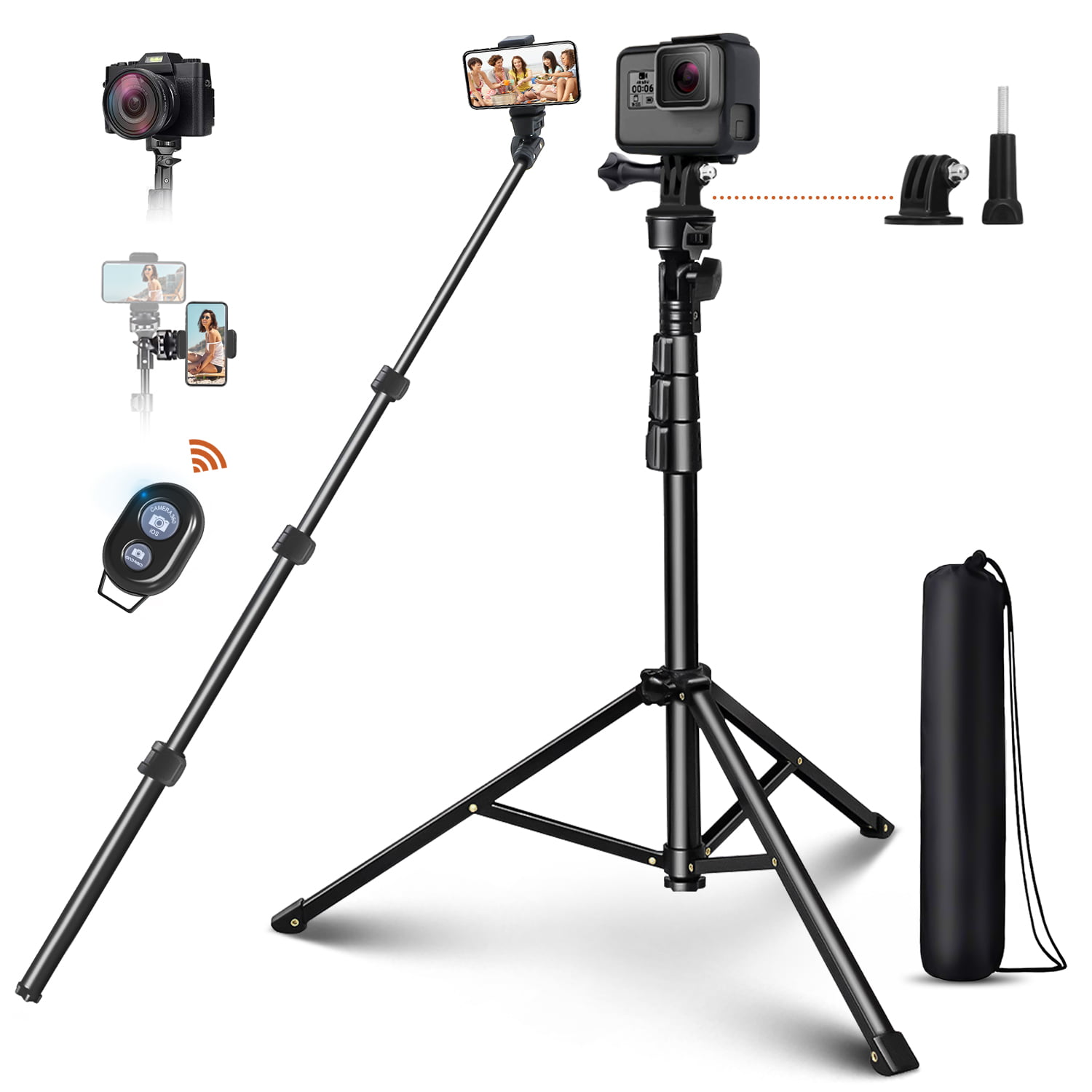 FLYCHENGi Selfie Handheld Stick Camera Smart Phone Adjustable Telescoping Monopod Foldable Selfie Stick for Digital Action Cameras Camcorders 