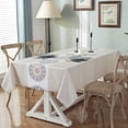 thumbnail image 3 of Fall Sunflower Vinyl Tablecloth Rectangle Plastic PVC Oilcloth Tablecloths Wipeable Table Cloth Cover for Foot Folding Tables Kitchen Dining Room Table Crafting x, 3 of 7
