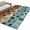turquoise, variant on Aqua Brown Large Area Rugs for Bedroom Living Room, Soft Non Slip Carpet Bedside Rug, Rustic Farmhouse Dog Paw Vintage Rectangular Floor Cover Kitchen Accent Rug 2'x6' for Dining Room/Office