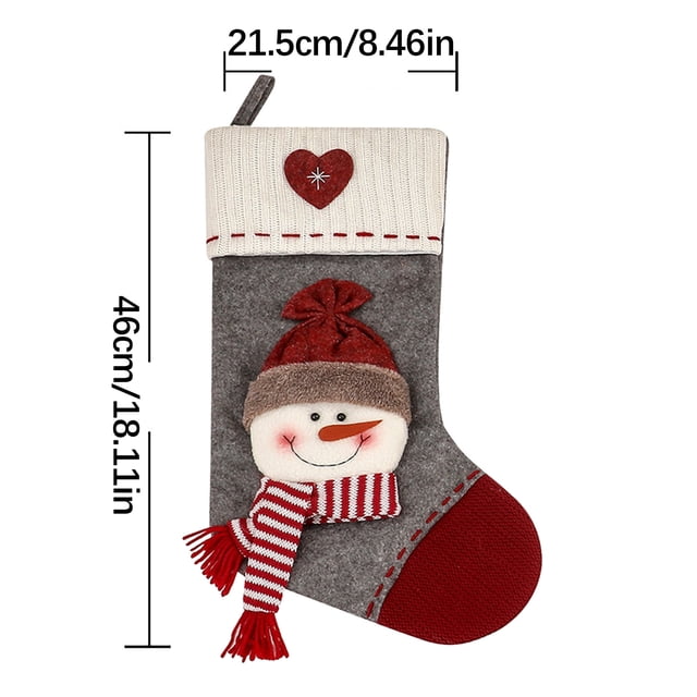 Christmas Tree Bag 46 cm Santa Claus Snowman Design Nonwoven Holiday Decoration for Home or Tree