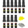 thumbnail image 5 of Conector eléctrico impermeable para coche de 10 Uds., conector de 2 pines, conector de cable para automóvil, para coche, camión y motocicleta, 5 of 5