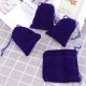 thumbnail image 2 of 50pcs 9 * 12 cm bolsa de terciopelo con cordón favor de la boda bolsas de regalo de la joyería de los bolsos del caramelo (Leal azul), 2 of 5