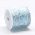 thumbnail image 1 of 1 rollo de hilo de nailon para nudos chinos, color azul celeste claro, 0,8 mm, 109,36 yardas (100 m)/rollo., 1 of 2