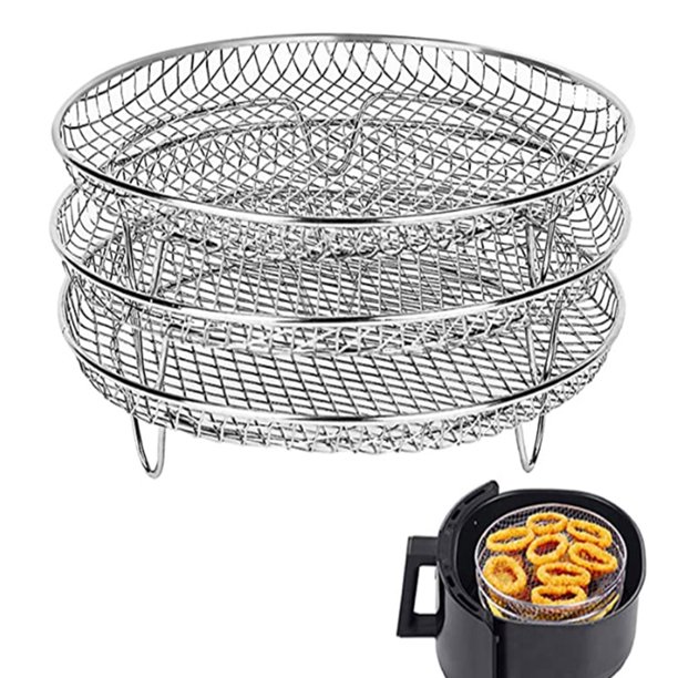 TONKBEEY Air Fryer Rack Air Fryer Accessories Stainless Steel Multi