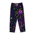 thumbnail image 4 of Balery Multi-colored Spiders print Women's Pajama Pants,Ultra Lightweight Pjs,Lounge Pant-X-Large, 4 of 9