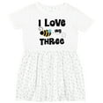 thumbnail image 3 of Inktastic 3rd Birthday Bee Girls Toddler Dress, 3 of 5