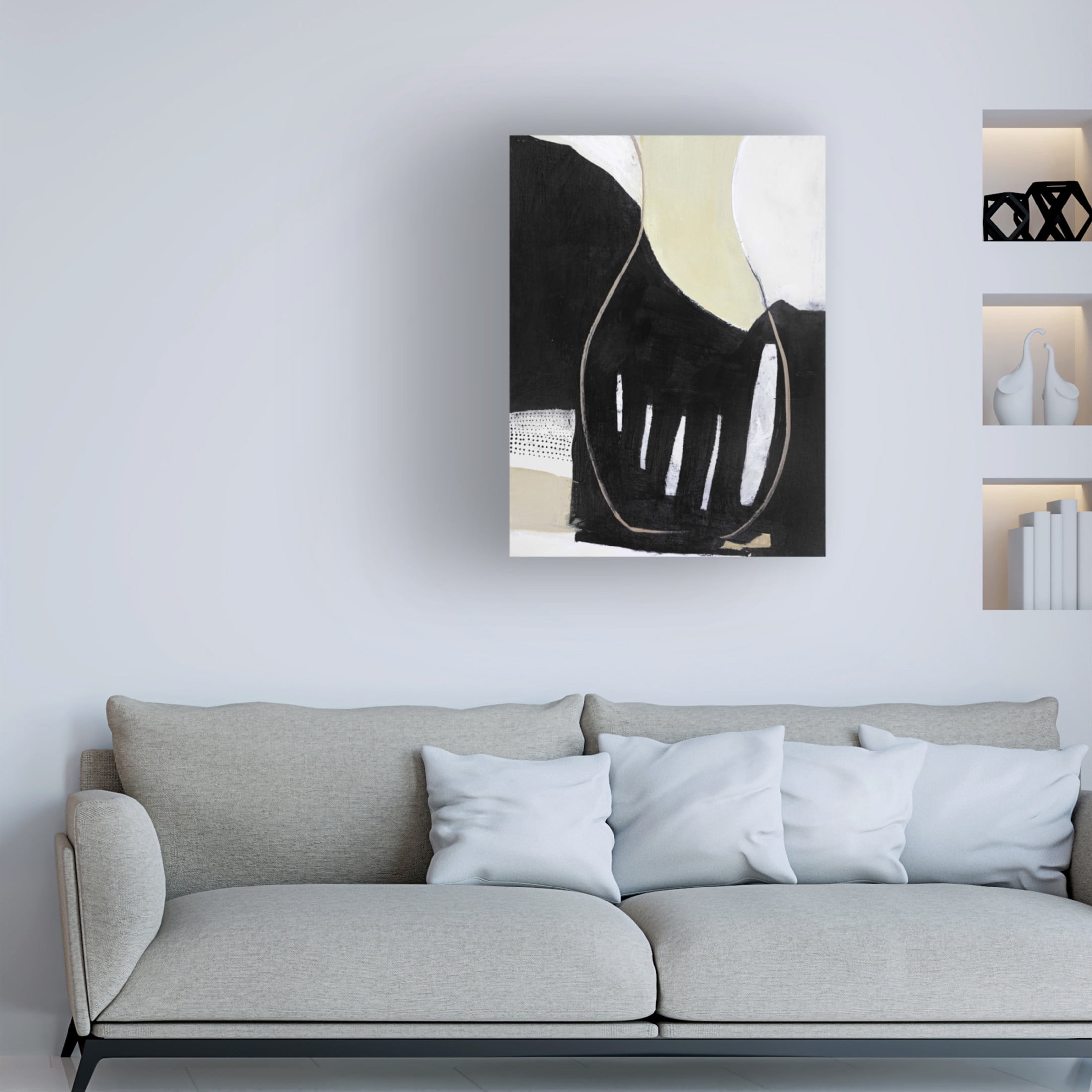 Canvas Wall Art - Design Fabrikken 'Soft Fabrics' Wall Art for Living Room, Bedroom, or Office Décor by Trademark Fine Art - 35 x 47 Inches