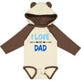 thumbnail image 3 of Inktastic I Love my Dad Fathers Day Boys or Girls Long Sleeve Baby Bodysuit, 3 of 5