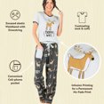 thumbnail image 6 of Lazy One Women's Pajama Set, Short Sleeves with Cute Prints, Relaxed Fit, Trophy Wife, 6 of 7
