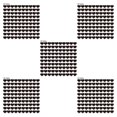 thumbnail image 3 of Decoración de Pared Cateissary 100 Piezas Espejo Acrílico Corazón Negro 5piezas, 3 of 6