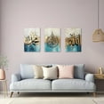 thumbnail image 3 of ZHONGYUTONG Islamic Wall Art 3 Pieces Allah Name Ayatul Kursi Picture Canvas Prints Arabic Calligraphy Paintings Quran Posters Muslim Home Decor Framed (11.00" x 14.00" x 3PCS), 3 of 6