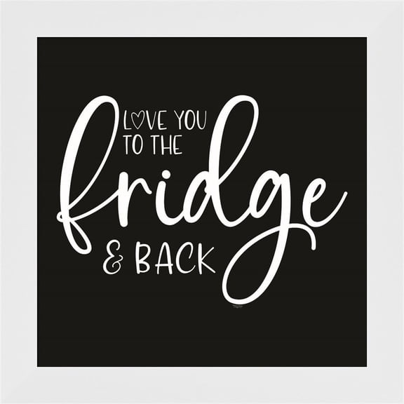 Great Art Now Kitchen Art II-Fridge by Tara Reed, Framed Wall Art, 14W x 14H