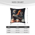 thumbnail image 4 of Velvet Decorative Throw Pillow Covers Set of 2, Soft Square Cushion Cover with Invisible Zipper Moon Rollerblades Printing, 18"x18", 4 of 7