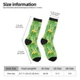 thumbnail image 2 of Hirioo Cartoon Frog And Lotus Leaf Pattern Adult Middle Tube Socks Breathable Sock Non-Pilling,Contrasting Color Design, 2 of 6