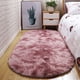 thumbnail image 4 of Manta de lujo ligera para la mesita de noche del dormitorio, manta para la mesita de noche de la sala de estar, alfombra de piso simple ovalada, alfombra antideslizante con efecto tie dye para, 4 of 6