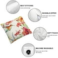 thumbnail image 7 of nygtbtfer Spring Floral Birds Throw Pillow  Flowers Decorative Pillows for Couch Sofa Garden Patio Decor Set of 2 White, 7 of 7