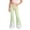 Yellow, variant on Kids Girls Gradient Flare Pants School Uniform Candy Color Dress Bottoms Flared Leggings Casual Stretchy Girls Trousers 5-6T