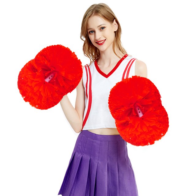 Robe de Fête Aguichant pour Femmes, Fleurs Colorées, Activités Sportives, Performance, Fournitures de Cheerleading, Matériau Pratique Léger, Poignée Ronde, Drapeaux de Fête