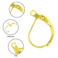 thumbnail image 4 of Mandala Crafts Earring Clasps - Leverback Earring Hooks - Earring Lever Back with Open Loop French Wire Earring Backs Finding for Earrings Jewelry Making Gold 10 X 15mm, 4 of 6