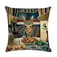 thumbnail image 1 of Viflosae Clearance Printed Linen Encrypted Fine Linen Pillowcase Cushion Cover 1PC Save 15% on pets, 1 of 2