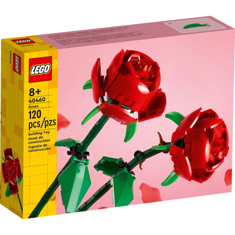 roses department store toys LEGO Roses Building Toy for Kids Ages 8+, Artificial Fake Flowers, Creative  Gift for Home Decor and Display, 40460