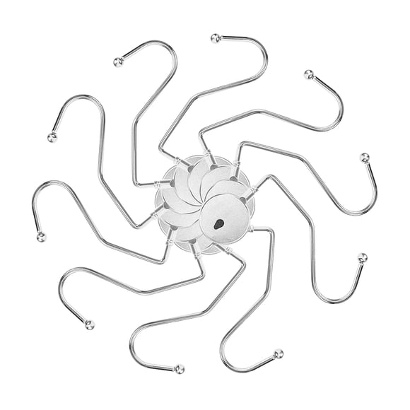 TABLZONE 20Pcs Purse Hook Hangers Practical Design Aluminum Alloy Non-Slip for Living Room Desk