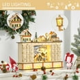 thumbnail image 4 of HOMCOM Calendrier de l'Avent de Noël Tiroir à Compte à Rebours Lumineux, Village, 4 of 9
