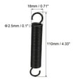 thumbnail image 2 of 2.5mmx18mmx80mm Manganese Steel Tension Spring Black 2Pcs for Oven Door, 2 of 5