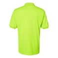 thumbnail image 5 of Jerzees Men's 2 Button Placket Welt Knit Collar Polo Shirt, Medium, Safety Green, 5 of 6