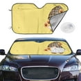 thumbnail image 2 of Kdxio Sunflower Gnomes 4 Print Windshield Sun Shade,UV Rays and Sun Heat Protection,Sunshade for Car Windshield,Car Shade Front Windshield - Small, 2 of 6