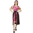 thumbnail image 6 of Bimba Womens Asymmetrical Shift Dress Mid-Calf Summer Rayon Day Dresses, 6 of 6
