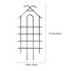 thumbnail image 4 of 2 piezas de marco para plantas trepadoras, soporte para plantas de interior, estacas para invernadero, enrejado para macetas de exterior de hierro, 4 of 6