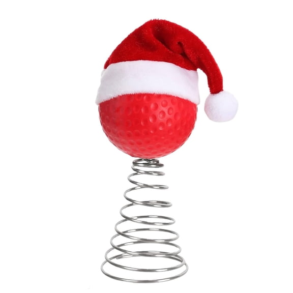 Noothes Sports Themed Christmas Tree Topper Basketball Baseball Design with Spring-Clamp for Fans Apartment Living Room Bedroom Fireplace Decor