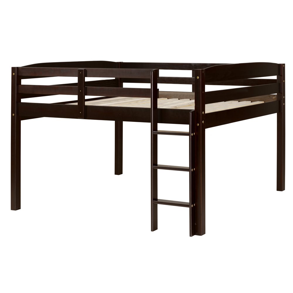 Concord Full Size Junior Loft Bed Cappuccino Finish