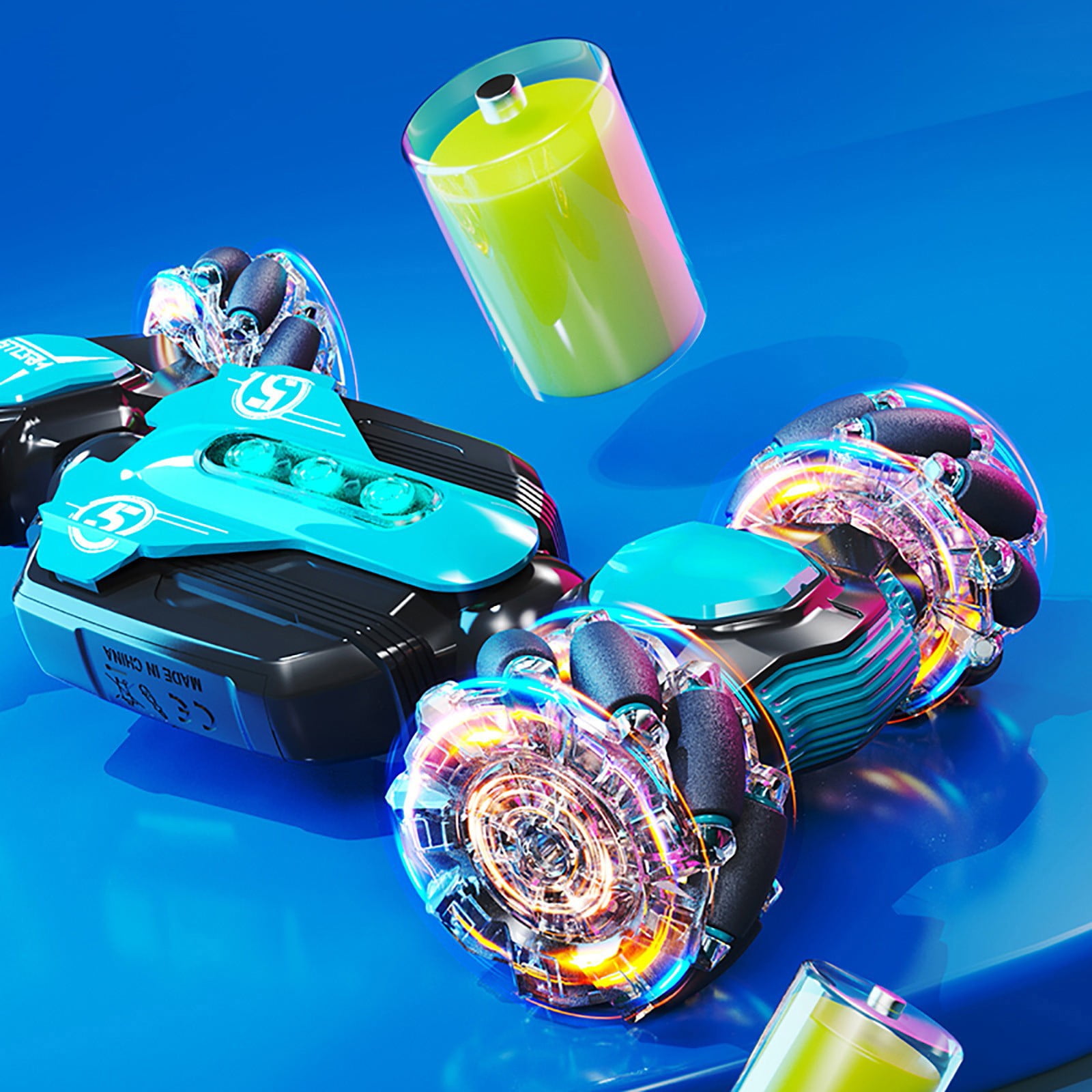 Gesture Sensing RC Stunt Car 2.4Ghz 4WD Remote Control Toy with Dual Controllers for Boys Girls Ages 4+ Outdoor Play