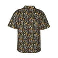 thumbnail image 3 of Fotbe Daisies Flowers Hawaiian Shirt for Men Unisex Summer Beach Casual Short Sleeve Cotton Linen Button Down Shirts-Medium, 3 of 9