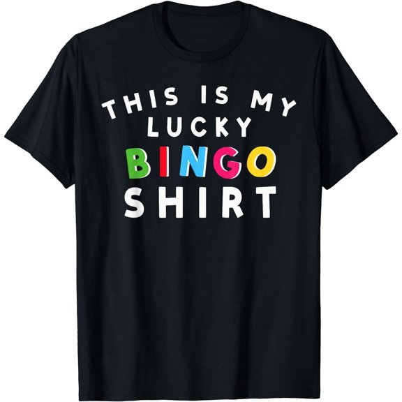 This Is My Lucky Bingo Shirt Gambling Bingo Player Bingo T-Shirt