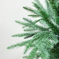 thumbnail image 4 of 6FT Curved Christmas Tree – an 72-inch green Christmas tree featuring an irregular shape, dense branches, and a realistic appearance. This versatile piece works as both a Halloween and Christmas, 4 of 8