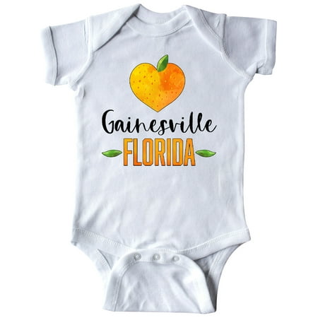

Inktastic Gainesville Florida Orange in Heart Gift Baby Boy or Baby Girl Bodysuit