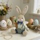 thumbnail image 5 of CaiYueKe Easter Gnome Figurine Sitting with Radish Home Decor Holiday Party Ornament Spring Bunny Garden Statue Cute Collectible Gift for Festive Decoration Indoor Outdoor Display, 5 of 7