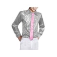 thumbnail image 5 of INSPIRE CHIC Men's Sequins Tie Self Tie Neck Shine Party Costume Tie Pink One Size, 5 of 6