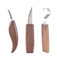 thumbnail image 2 of Ensemble d'Outils à Main pour Menuiserie 10 Pcs : 5 Couteaux de Sculpture Manuels avec Lames Courbées pour Cuillère/bol, Raclage et Rasage – Contrôle Durable et Précis pour Professionnels, 2 of 5